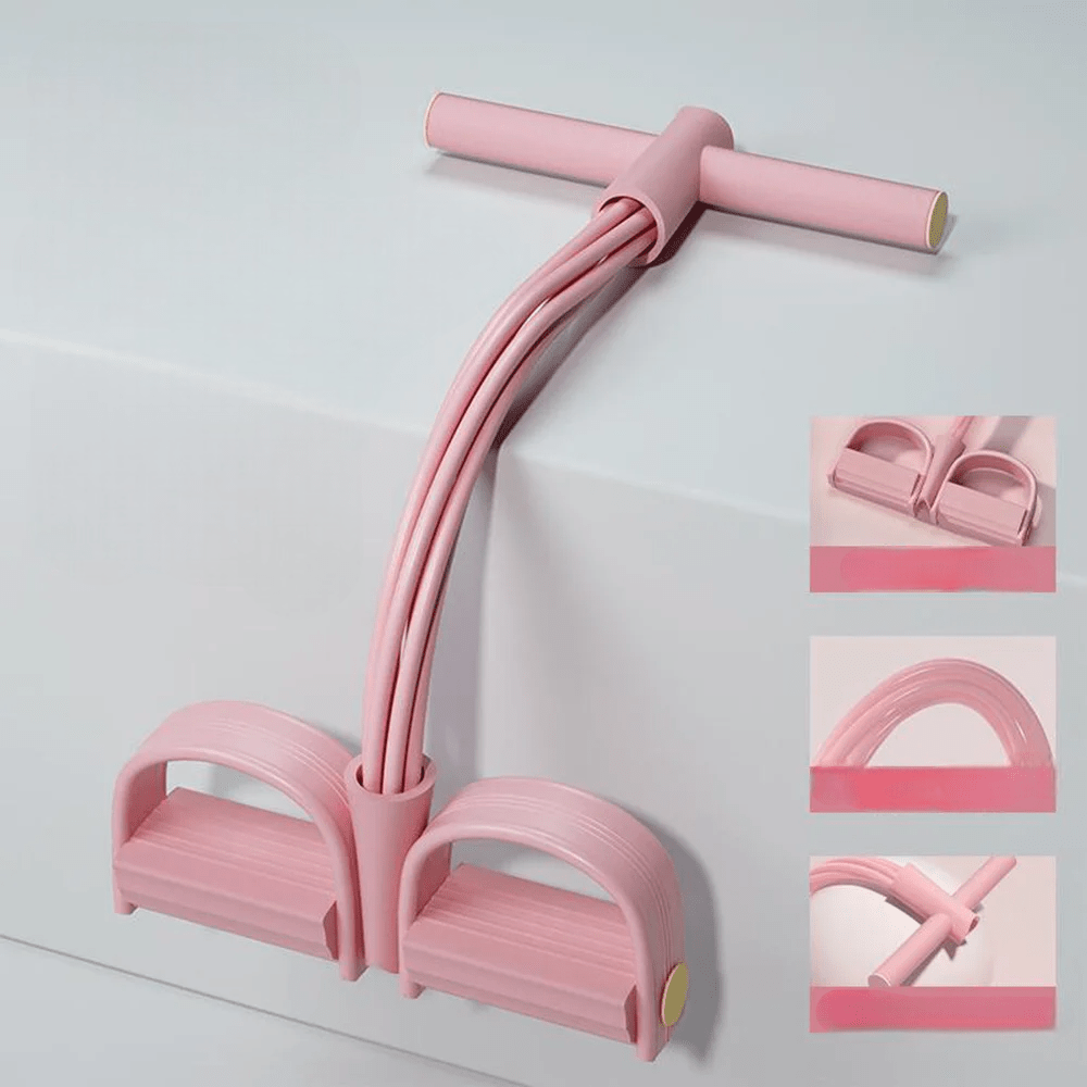 Élastique Musculation - YogaPedalPuller™ - Rose - Osmose Boutik'