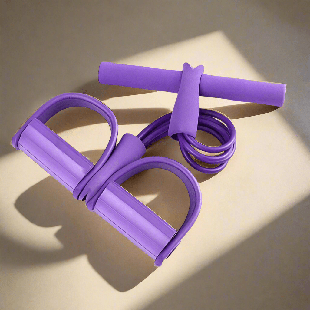 Élastique Musculation - YogaPedalPuller™ - Violet - Osmose Boutik'